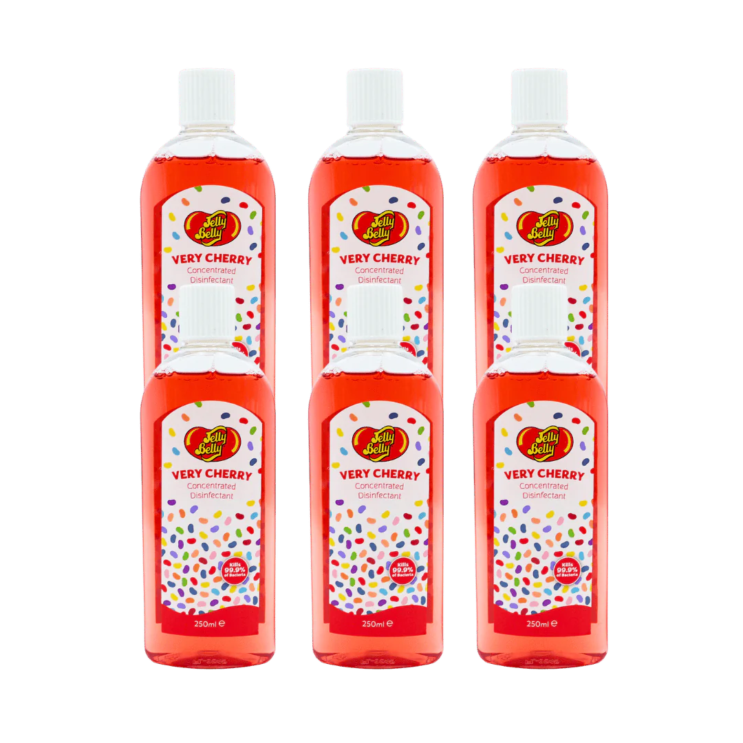 Jelly Belly Very Cherry Concentrated Disinfectant 6 x 250ml Bottles