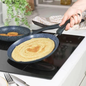 Russell Hobbs Metallic Marble Nightfall Stone Crepe & Pancake Pan 25cm
